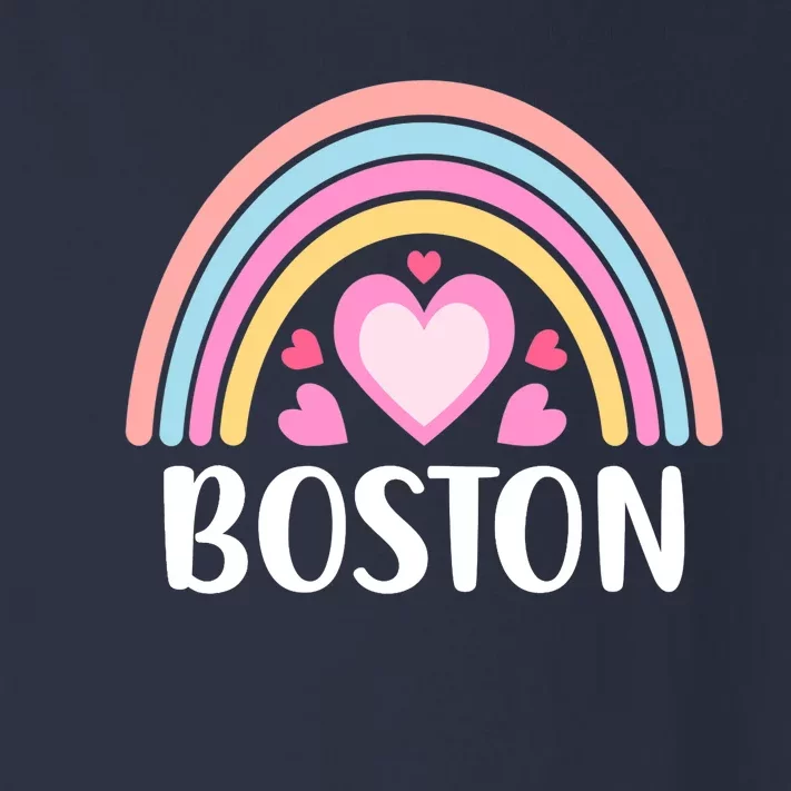 Boston USA for Wo Rainbow Hearts Toddler Long Sleeve Shirt