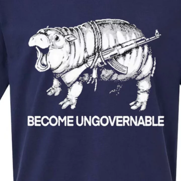 Become Ungovernable Funny Moo Deng Sueded Cloud Jersey T-Shirt