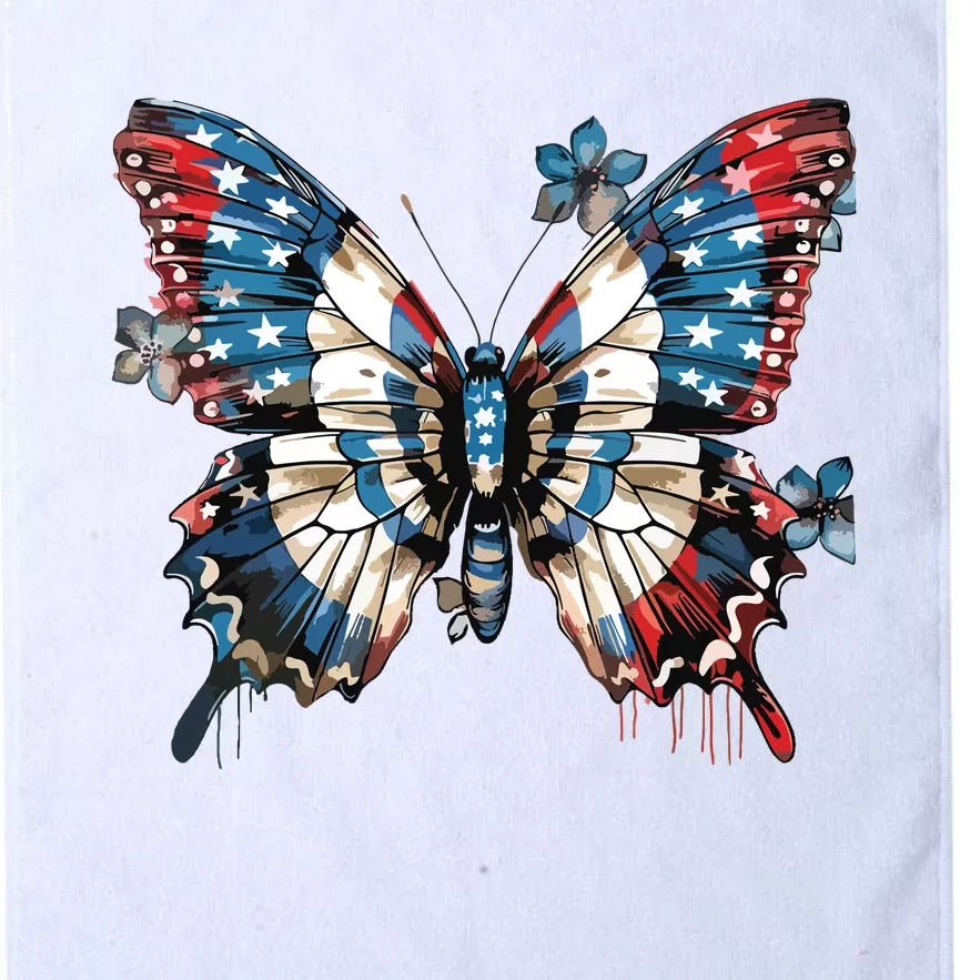 Butterfly Us Flag Platinum Collection Golf Towel