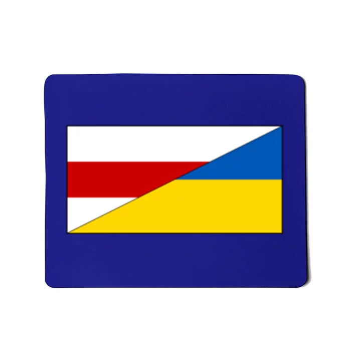 Belarus Ukraine Flag Belarusian Ukrainian Pride Nationality Gift Mousepad