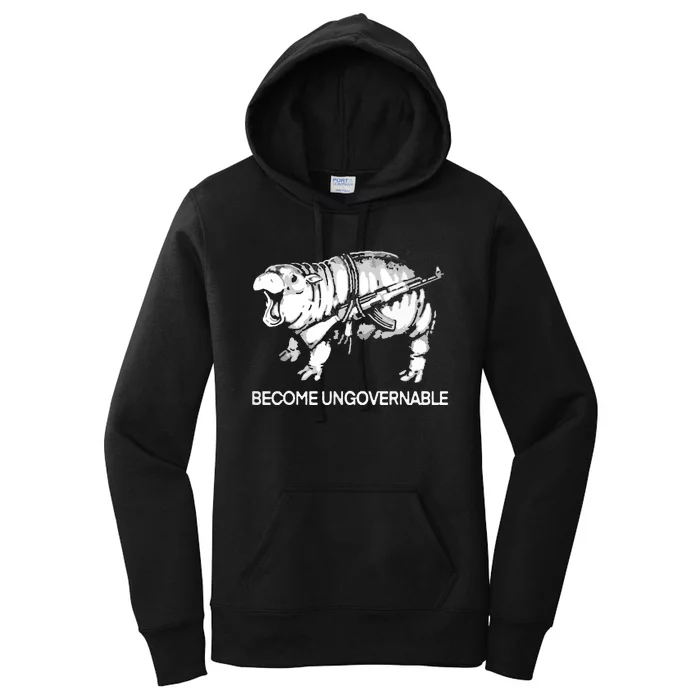 Become Ungovernable Funny Moodeng Women's Pullover Hoodie