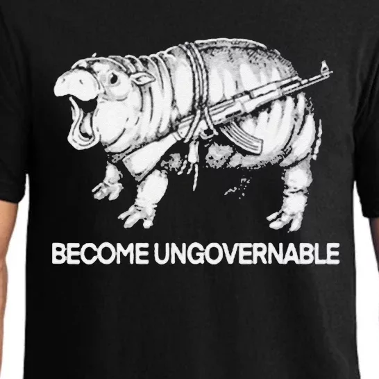 Become Ungovernable Funny Moo Deng Pajama Set