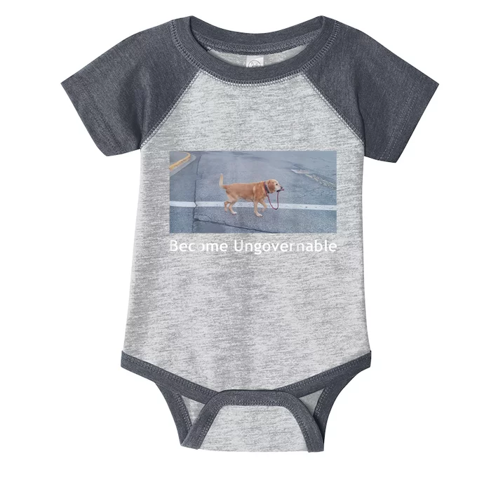 Become Ungovernable Funny Dog Meme Infant Baby Jersey Bodysuit