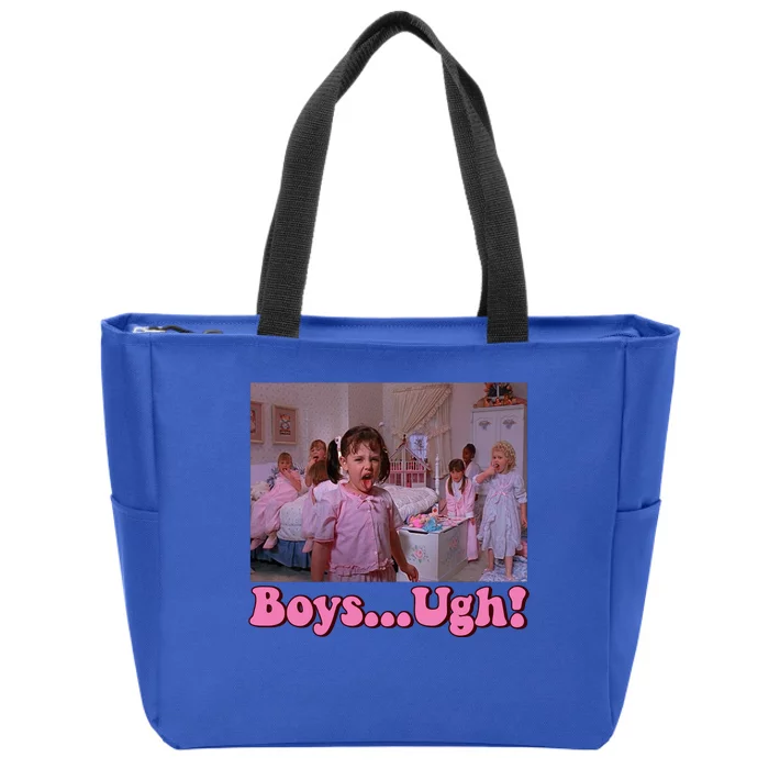 Boy Ugh Funny Valentine Little Rascals Zip Tote Bag