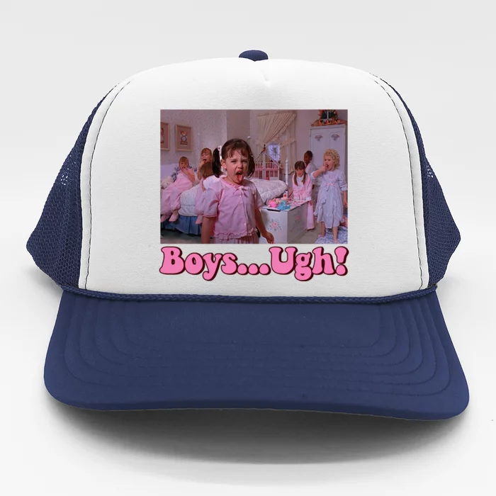 Boy Ugh Funny Valentine Little Rascals Trucker Hat