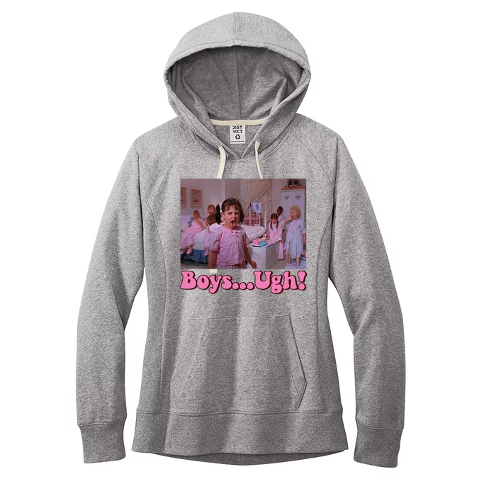 Boy Ugh Funny Valentine Little Rascals Women's Fleece Hoodie