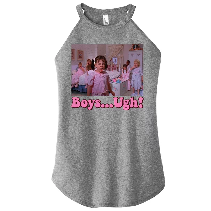 Boy Ugh Funny Valentine Little Rascals Women’s Perfect Tri Rocker Tank