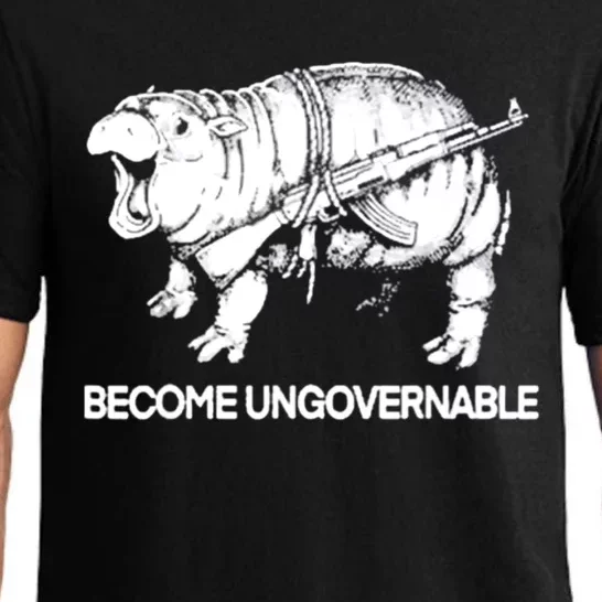 Become Ungovernable Funny Moodeng Pajama Set