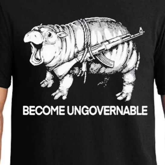 Become Ungovernable Funny Moodeng Pajama Set