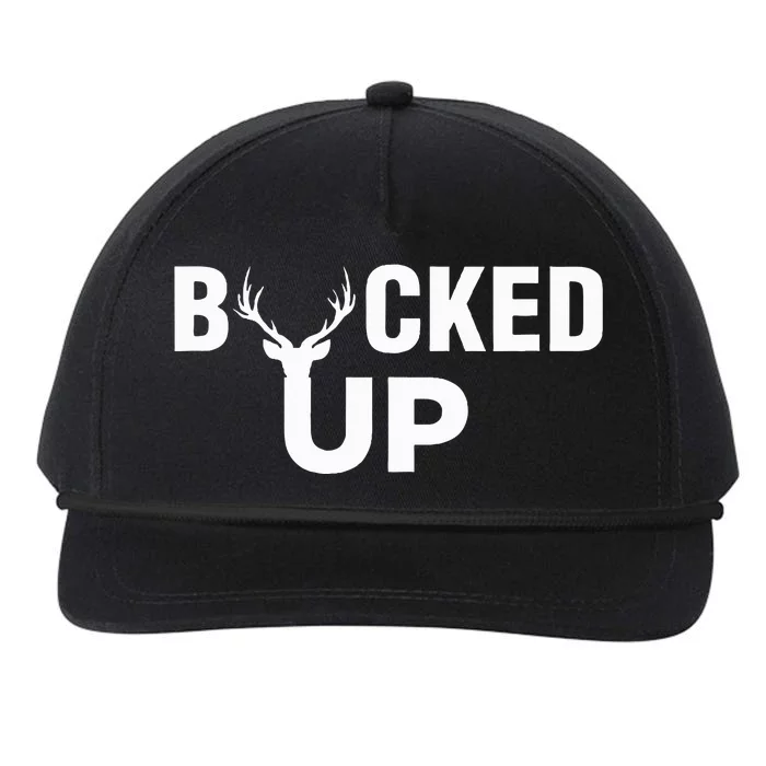 Bucked Up Funny Deer Hunter Snapback Five-Panel Rope Hat