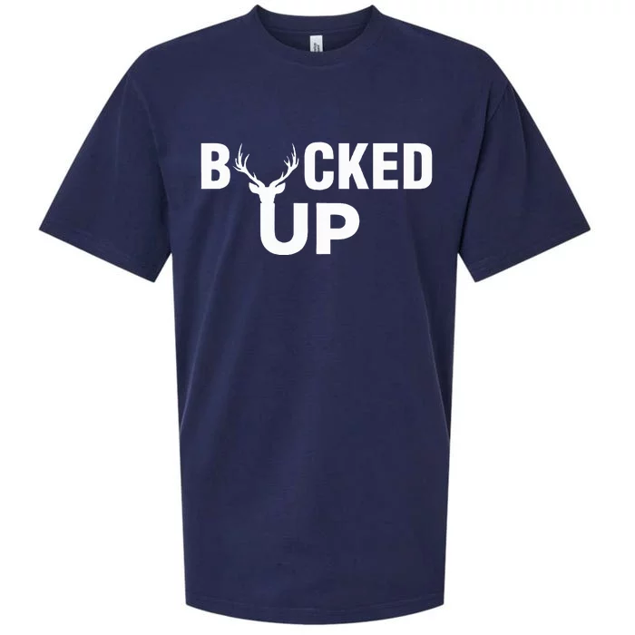 Bucked Up Funny Deer Hunter Sueded Cloud Jersey T-Shirt