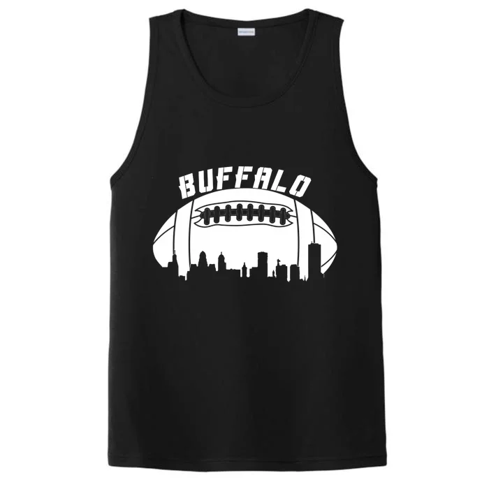 Buffalo Football City Skyline Performance Tank