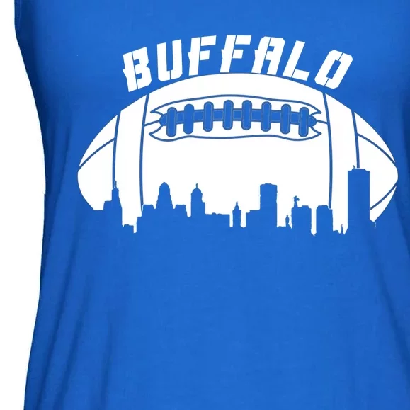 Buffalo Football City Skyline Ladies Essential Flowy Tank