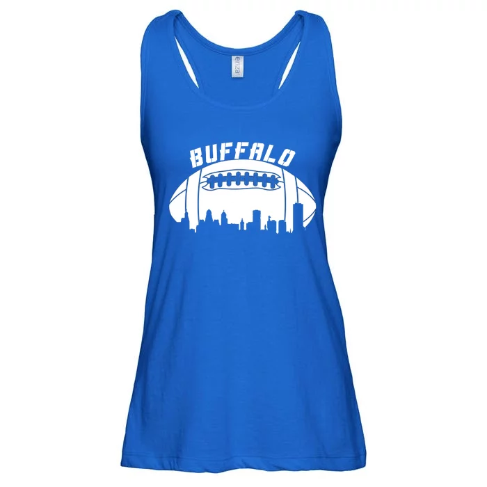 Buffalo Football City Skyline Ladies Essential Flowy Tank