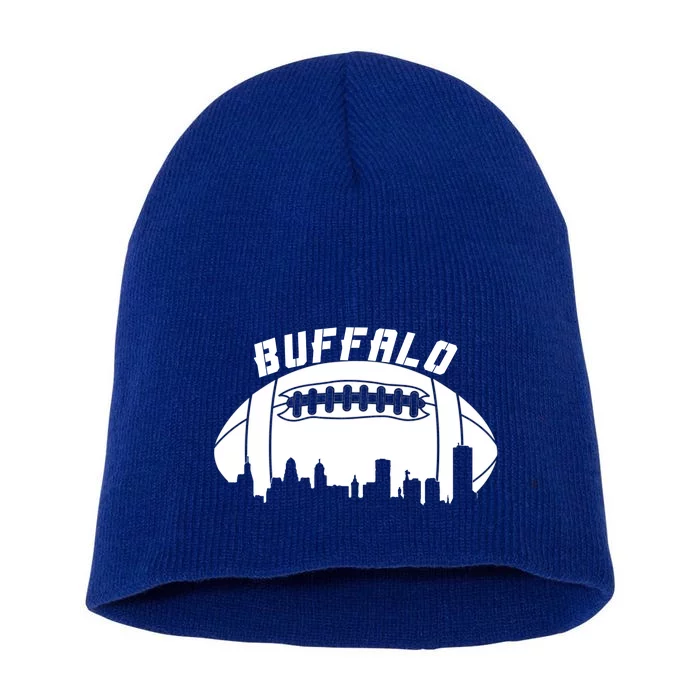 Buffalo Football City Skyline Short Acrylic Beanie