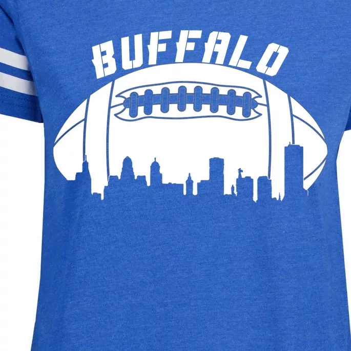 Buffalo Football City Skyline Enza Ladies Jersey Football T-Shirt