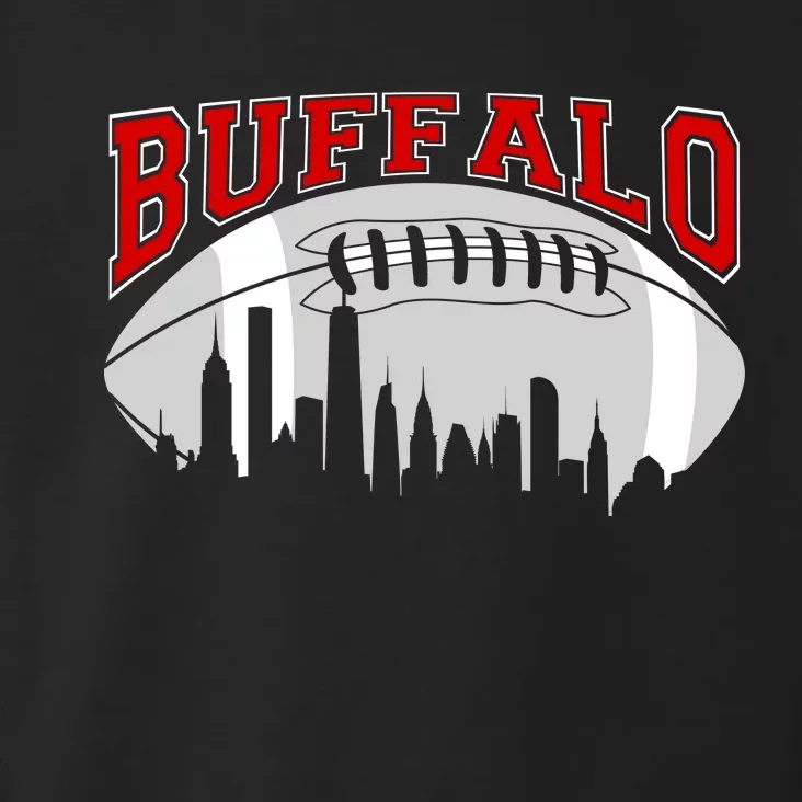 Buffalo Football Fan City Skyline Toddler Hoodie