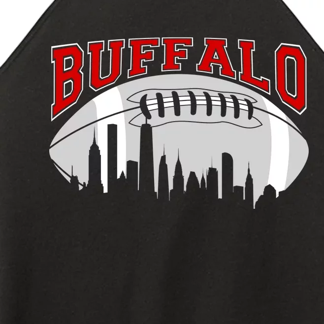 Buffalo Football Fan City Skyline Women’s Perfect Tri Rocker Tank