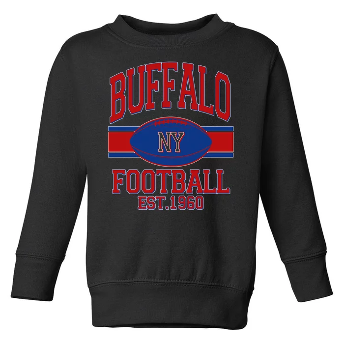 Buffalo New York Football Classic Logo Fan Toddler Sweatshirt