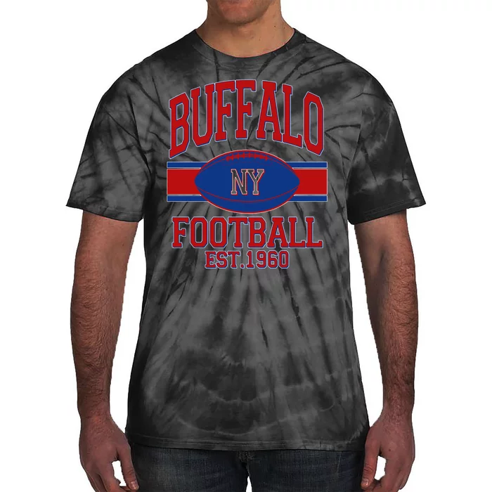 Buffalo New York Football Classic Logo Fan Tie-Dye T-Shirt