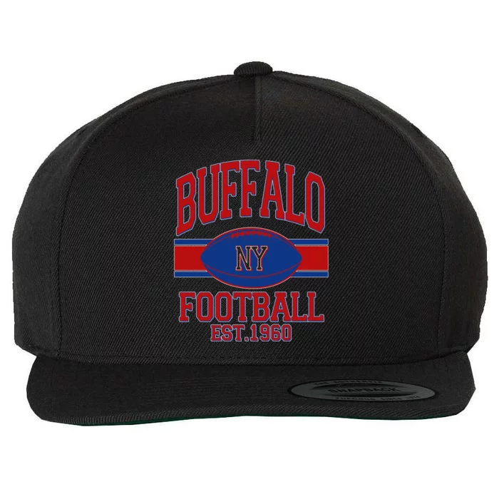 Buffalo New York Football Classic Logo Fan Wool Snapback Cap