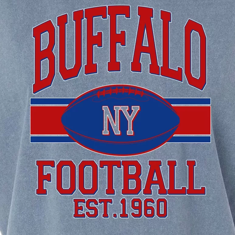 Buffalo New York Football Classic Logo Fan Garment-Dyed Women's Muscle Tee