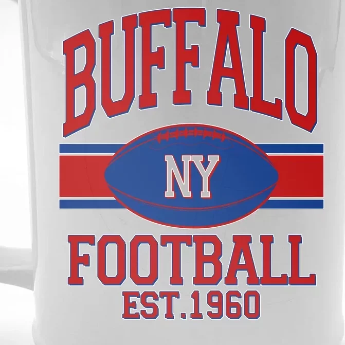 Buffalo New York Football Classic Logo Fan Front & Back Beer Stein