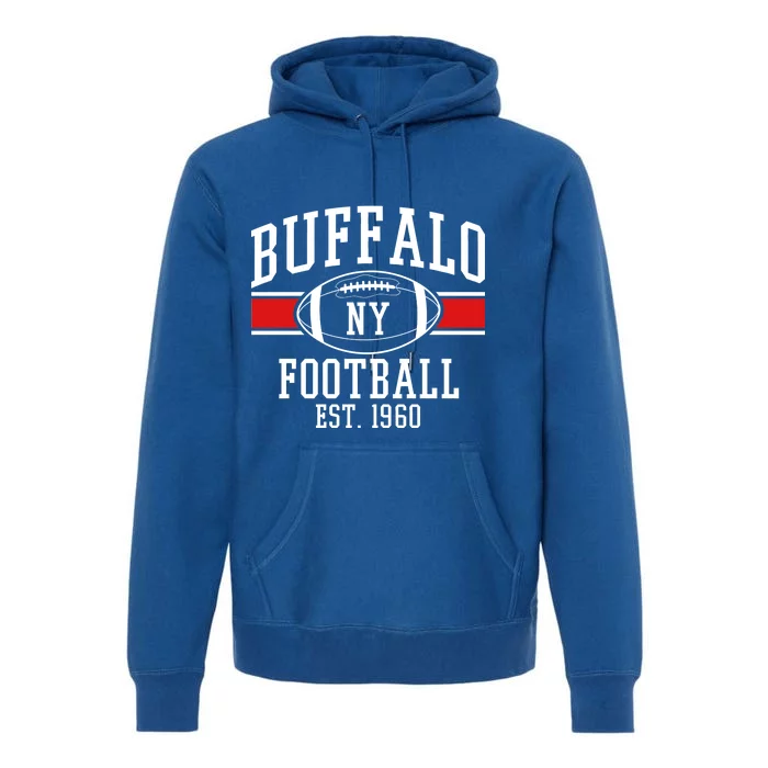 Buffalo NY Football EST 1960 Premium Hoodie