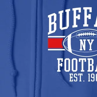 Buffalo NY Football EST 1960 Full Zip Hoodie