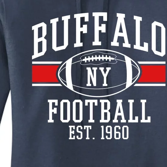 Buffalo NY Football EST 1960 Women's Pullover Hoodie