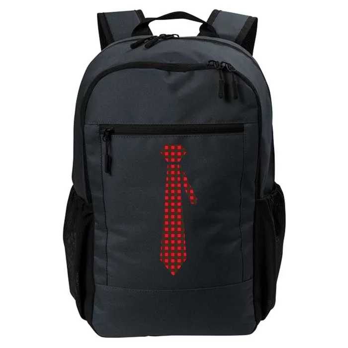 Buffalo Plaid Christmas Tie Daily Commute Backpack