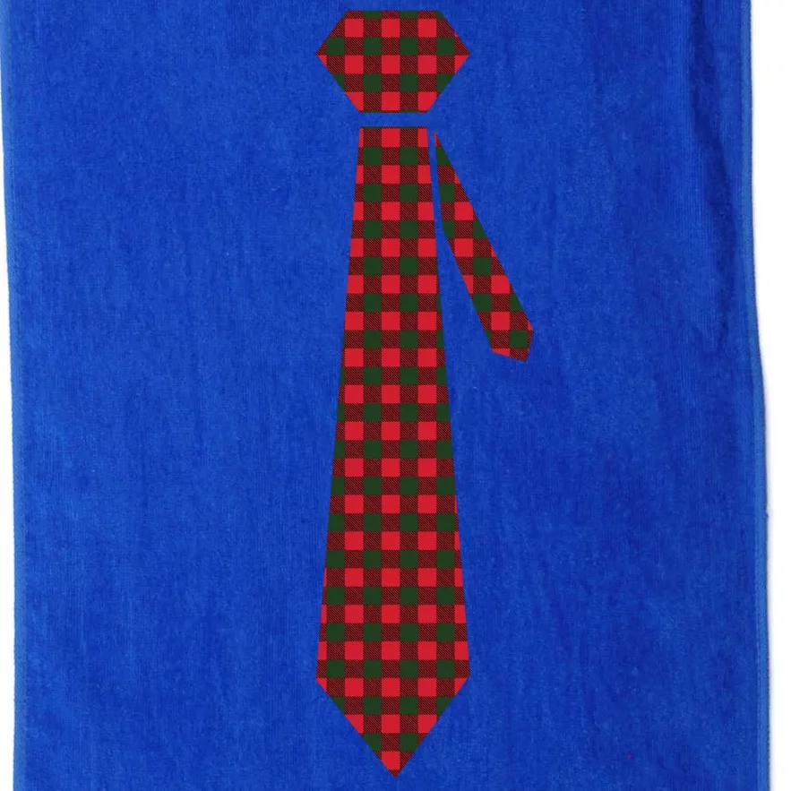 Buffalo Plaid Christmas Tie Platinum Collection Golf Towel