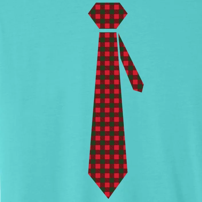 Buffalo Plaid Christmas Tie ChromaSoft Performance T-Shirt