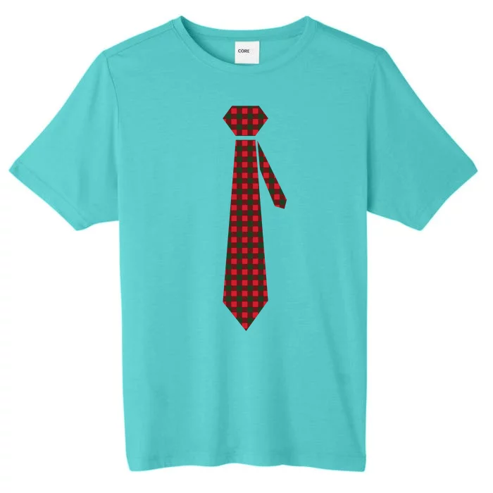 Buffalo Plaid Christmas Tie ChromaSoft Performance T-Shirt