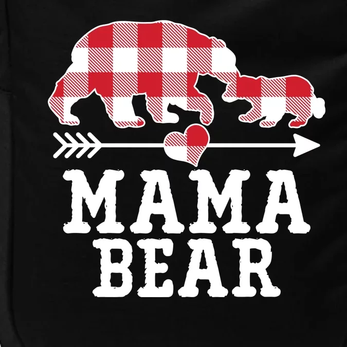 Buffalo Plaid Mama Bear Impact Tech Backpack