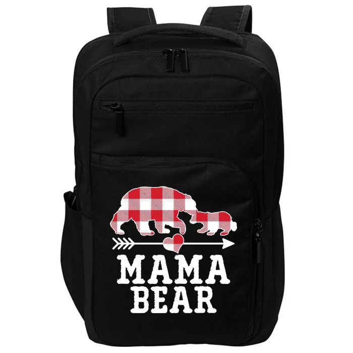 Buffalo Plaid Mama Bear Impact Tech Backpack