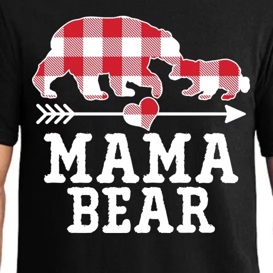 Buffalo Plaid Mama Bear Pajama Set