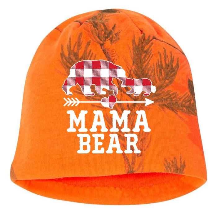 Buffalo Plaid Mama Bear Kati - Camo Knit Beanie