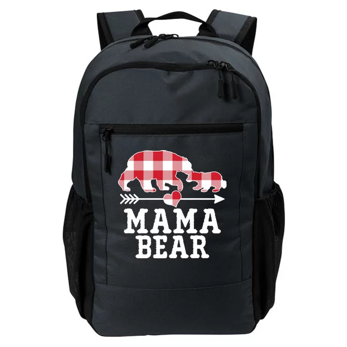 Buffalo Plaid Mama Bear Daily Commute Backpack