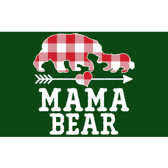 Buffalo Plaid Mama Bear Bumper Sticker