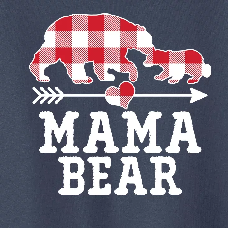 Buffalo Plaid Mama Bear Toddler T-Shirt