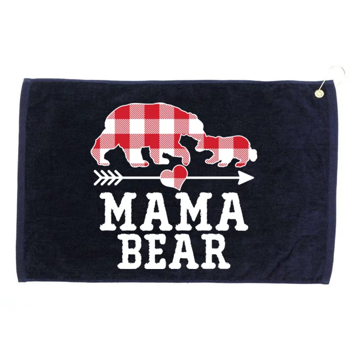 Buffalo Plaid Mama Bear Grommeted Golf Towel