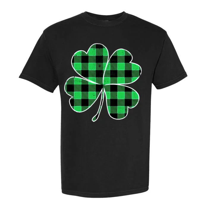 Buffalo Plaid Vintage Clover Garment-Dyed Heavyweight T-Shirt