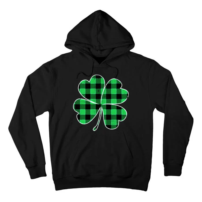 Buffalo Plaid Vintage Clover Tall Hoodie