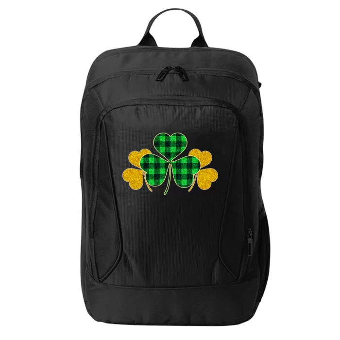 Buffalo Shamrock Plaid Irish Clovers City Backpack