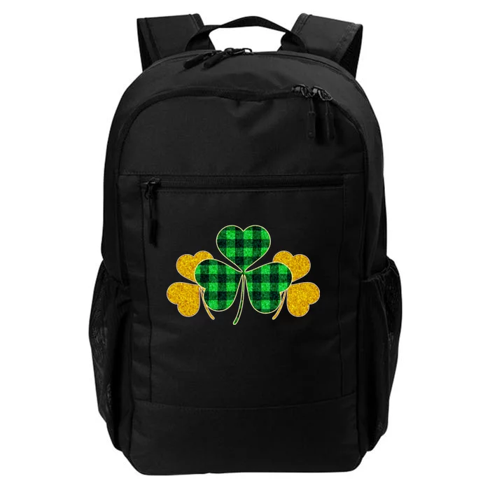 Buffalo Shamrock Plaid Irish Clovers Daily Commute Backpack