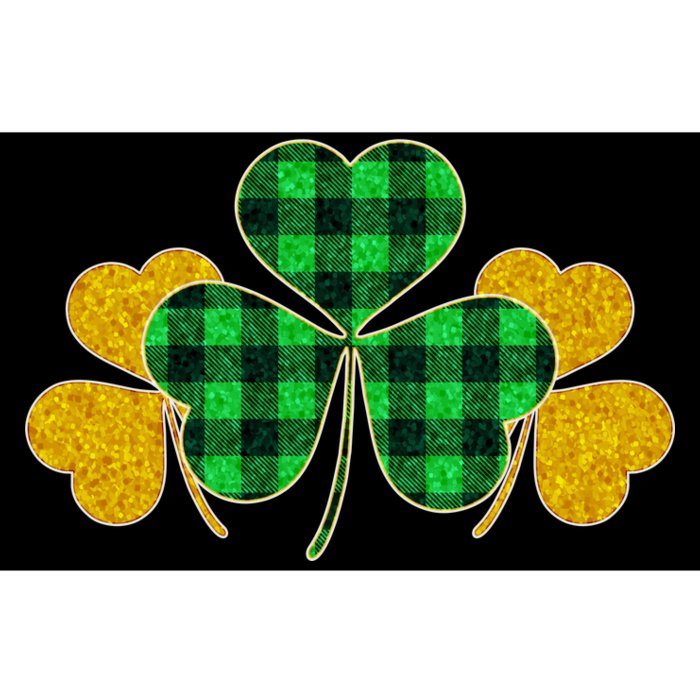 Buffalo Shamrock Plaid Irish Clovers Bumper Sticker