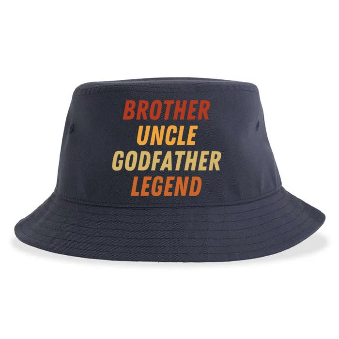 Brother Uncle Godfather Legend For A Favorite Best Uncle Sustainable Bucket Hat