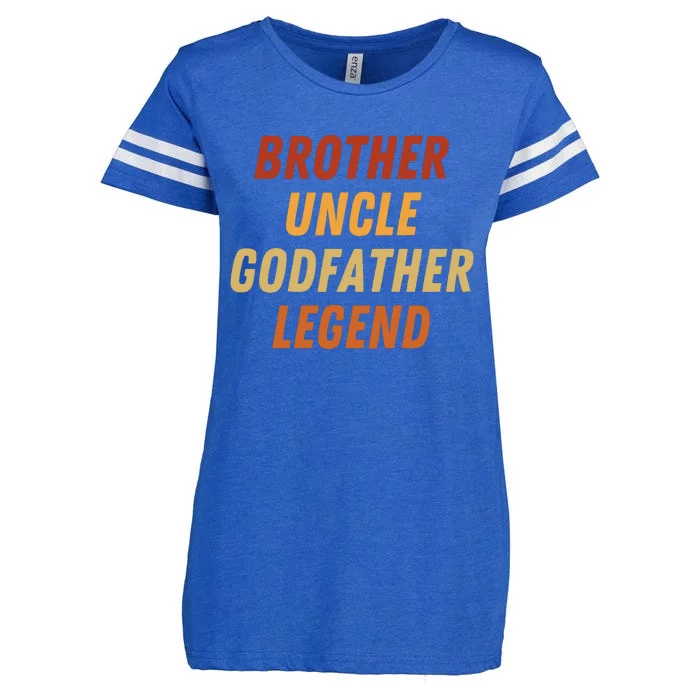 Brother Uncle Godfather Legend For A Favorite Best Uncle Enza Ladies Jersey Football T-Shirt