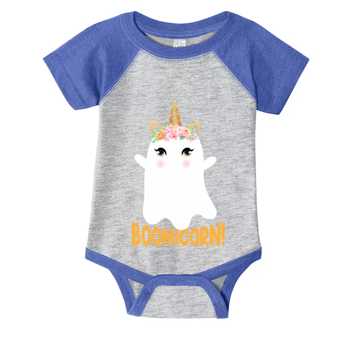 Boonicorn Unicorn Ghost Halloween Funny For Unicorn Lover Great Gift Infant Baby Jersey Bodysuit